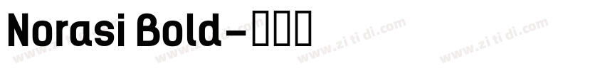 Norasi Bold字体转换